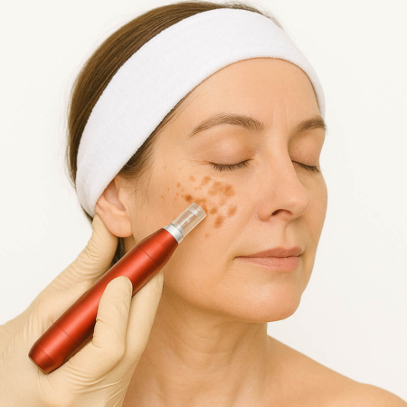 Despigmentante periocular microneedling